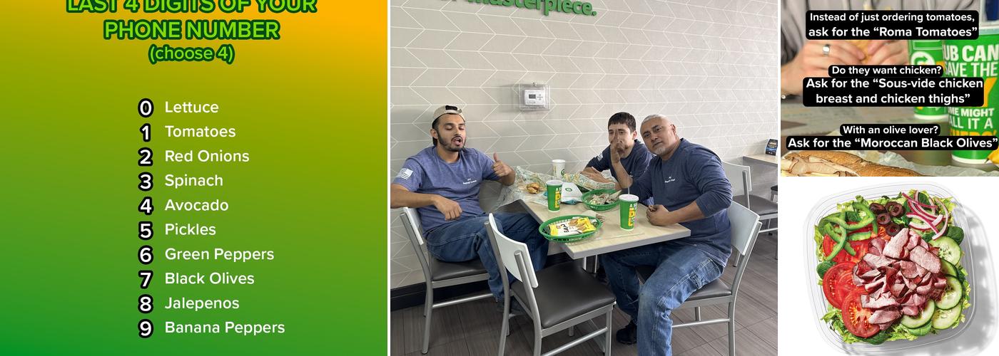 Subway Menu