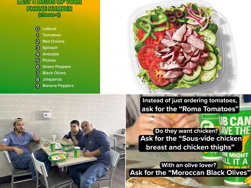Subway Menu