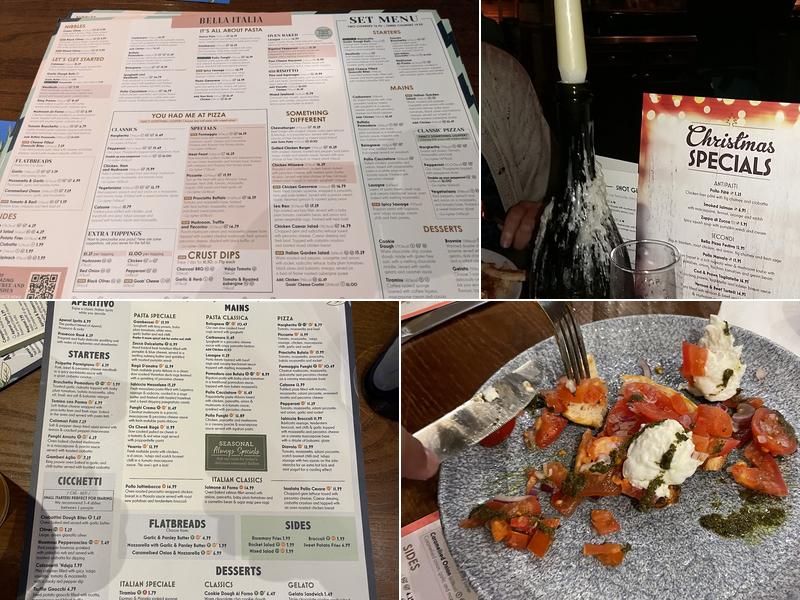 Bella Italia - Leeds Briggate Menu