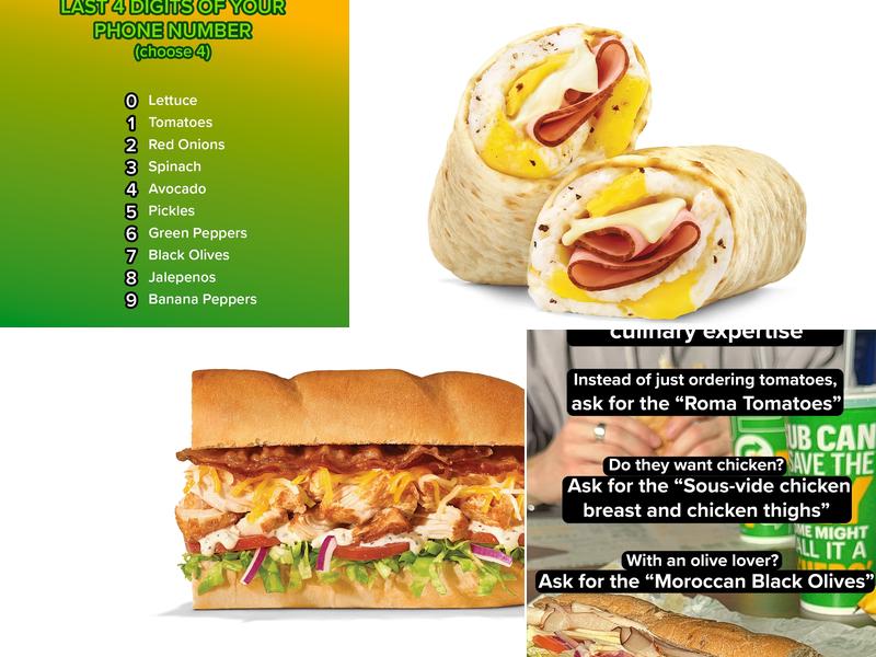 Subway Menu