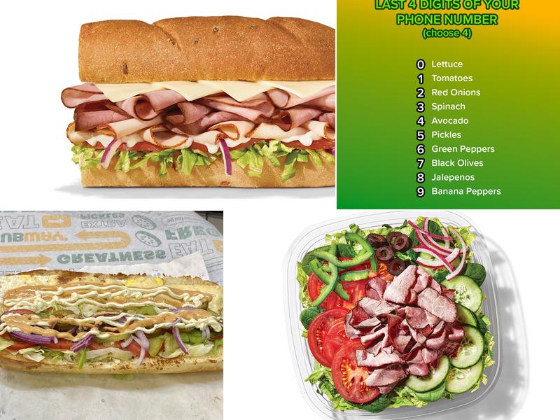 Subway Menu