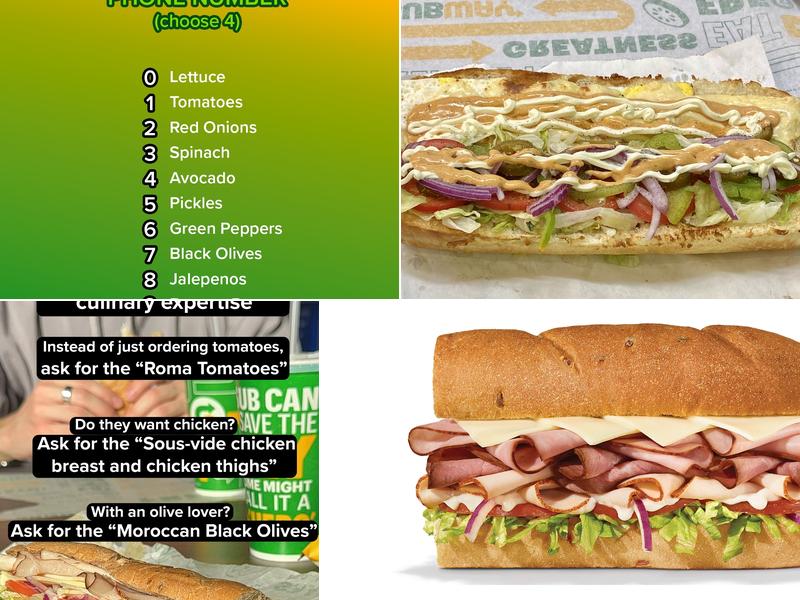 Subway Menu