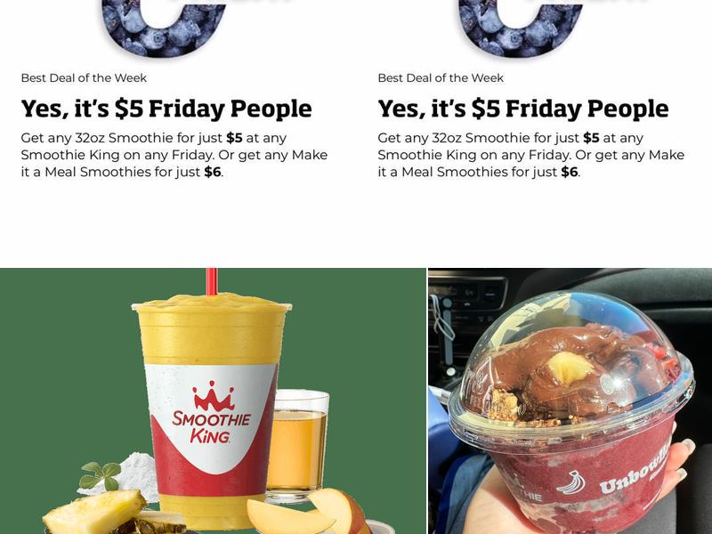 Smoothie King Menu