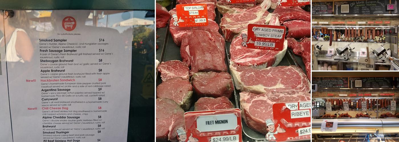 Gene's Sausage Shop and Delicatessen Menu