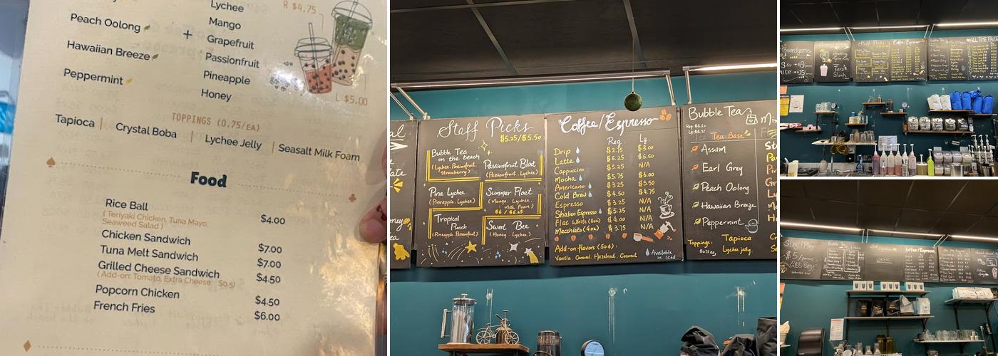 Squarrel Cafe Menu