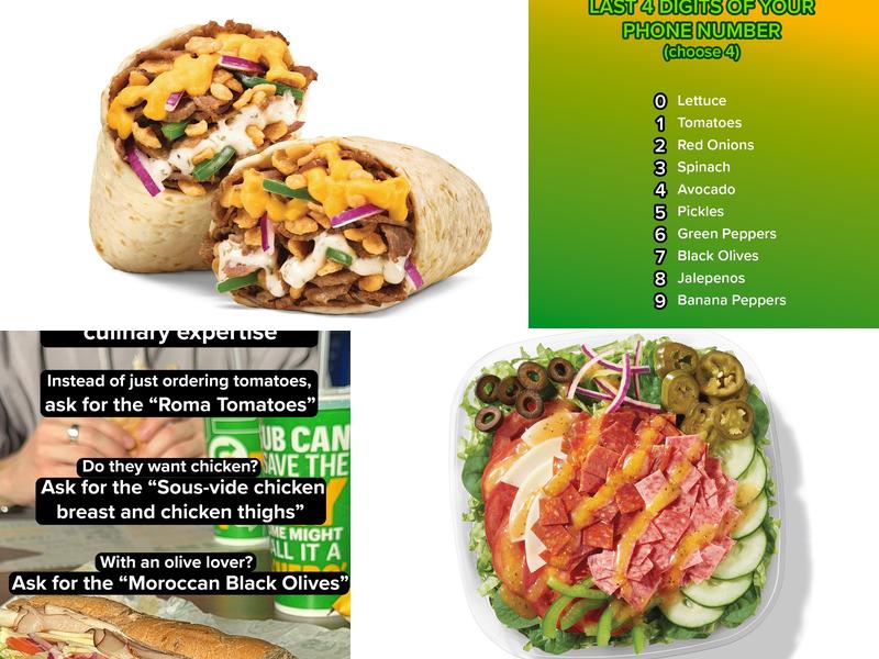Subway Menu