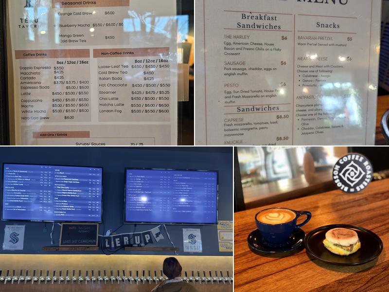 TeKu Tavern + Café Menu
