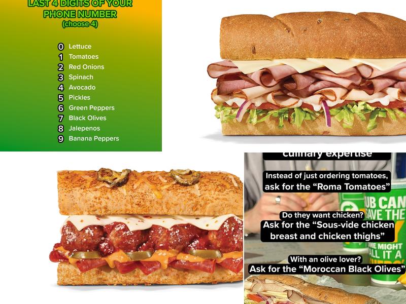 Subway Menu