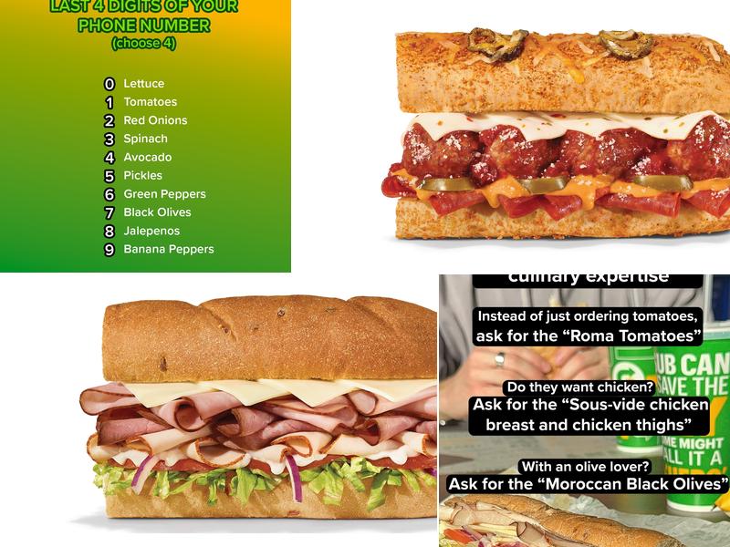 Subway Menu
