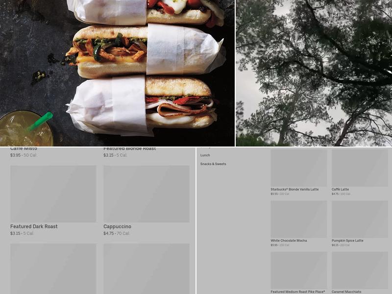 Starbucks Menu