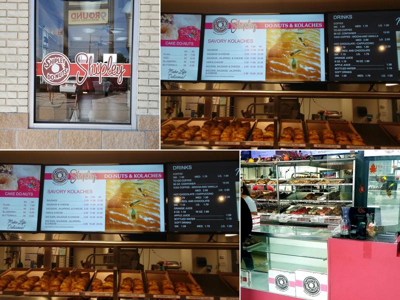 Shipley Do-Nuts Menu