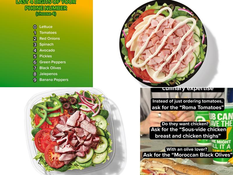 Subway Menu