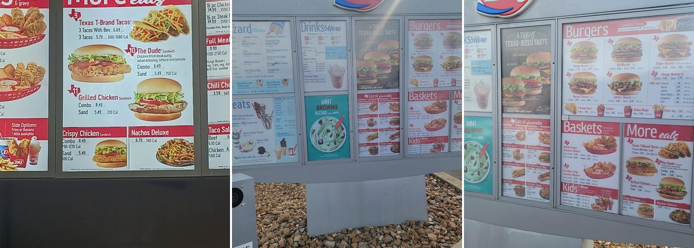 Dairy Queen Menu
