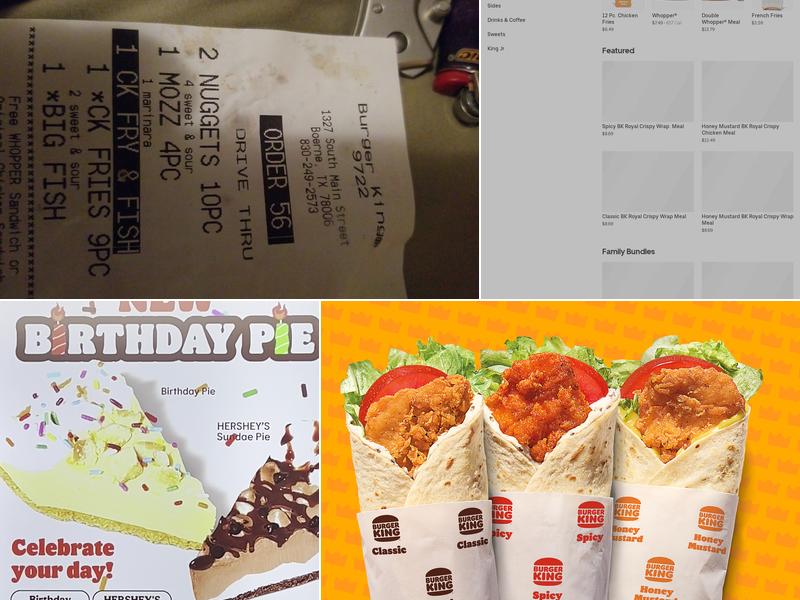 Burger King Menu