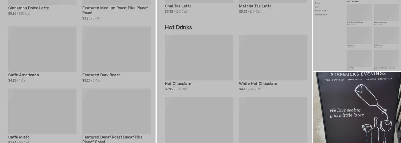 Starbucks Menu