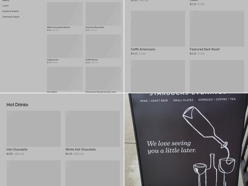 Starbucks Menu