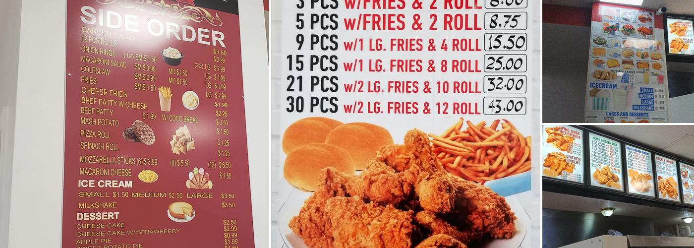 Royal Fried Chicken Menu