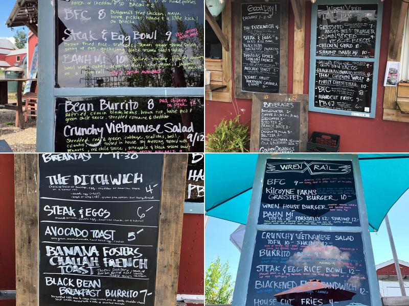 Wren & Rail Menu