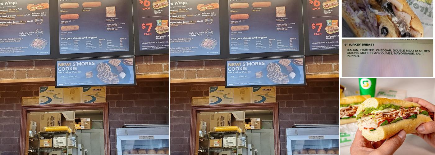 Subway Menu