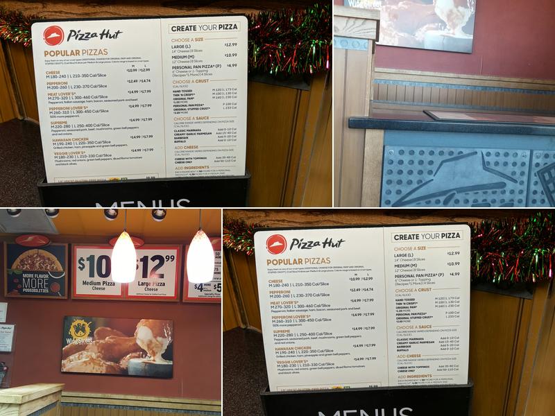 Pizza Hut Menu