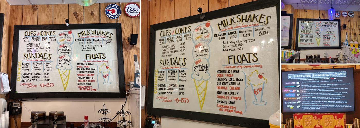 A Cone to Pick Menu