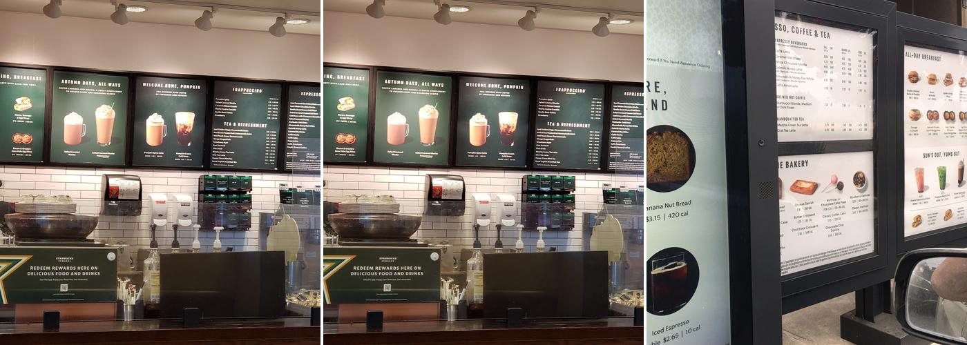 Starbucks Menu