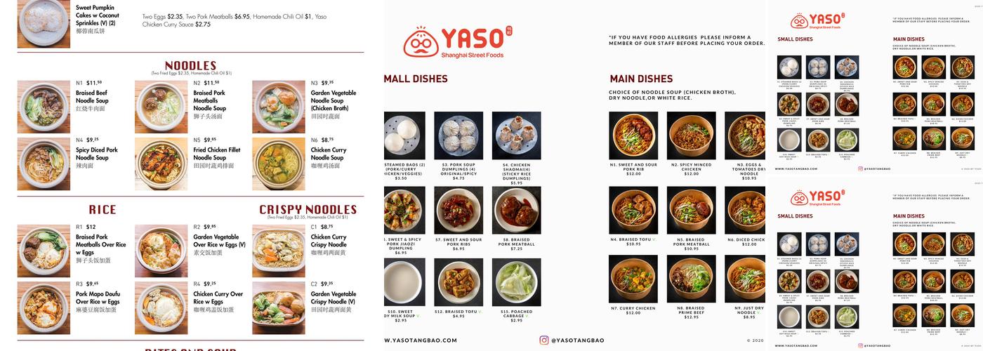 YASO Virtual Kitchen in Canva Sushi Menu