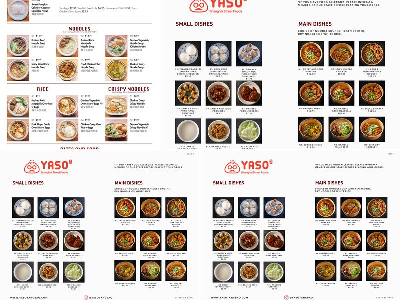 YASO Virtual Kitchen in Canva Sushi Menu
