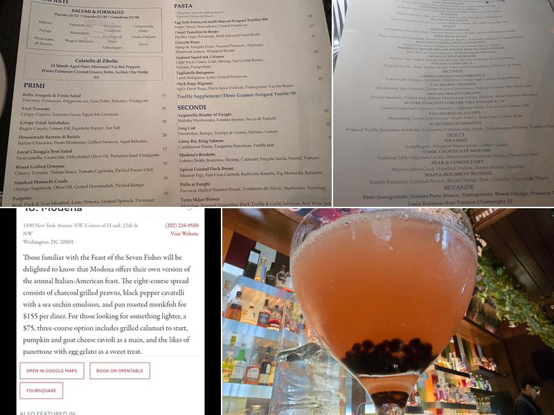 Modena Menu