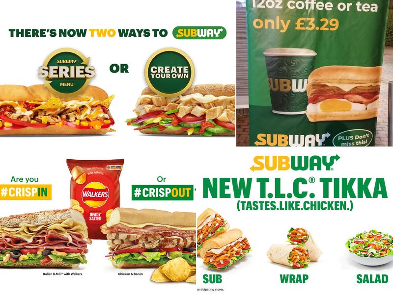 Subway Menu