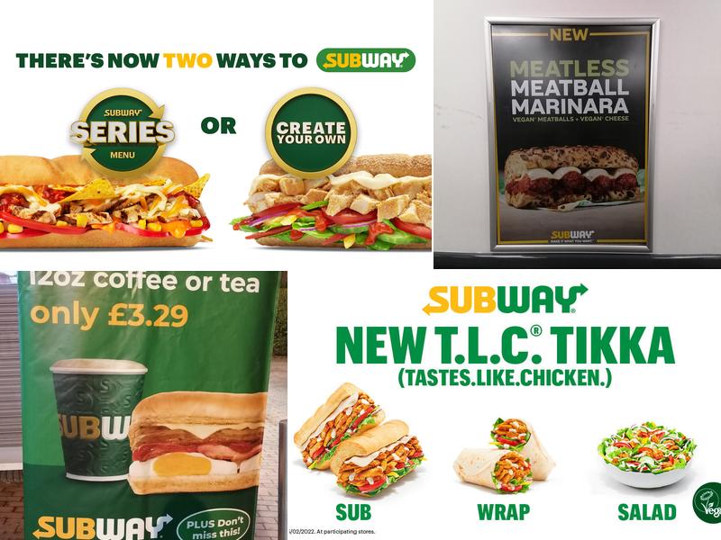 Subway Menu