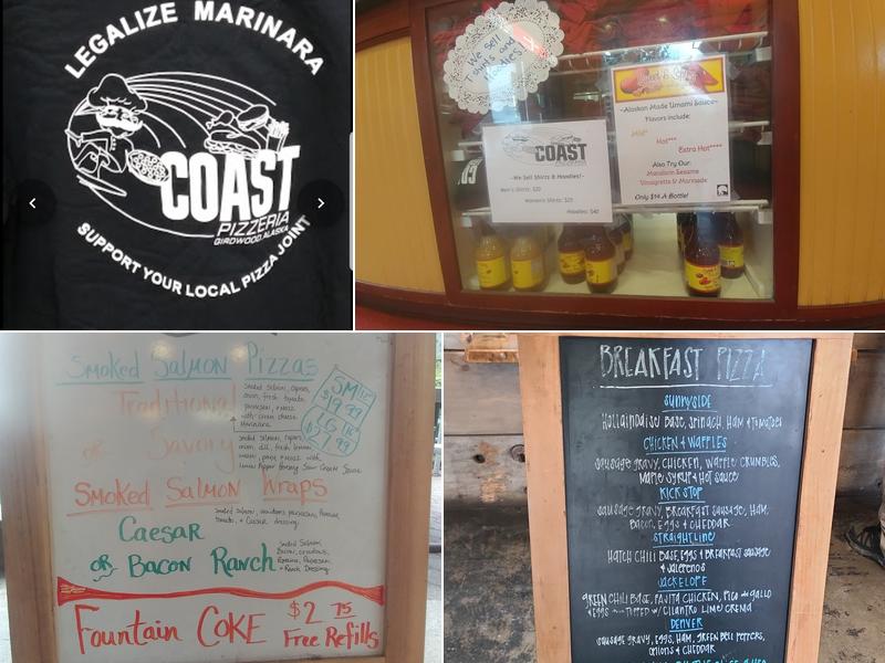 Coast Pizza Menu