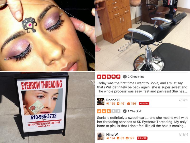 S.K Eyebrow Threading In Haillie's Haircut