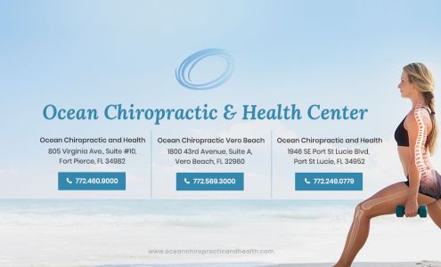 Ocean Chiropractic & Health Center 805 Virginia Ave Suite #10, Fort Pierce Florida 34982