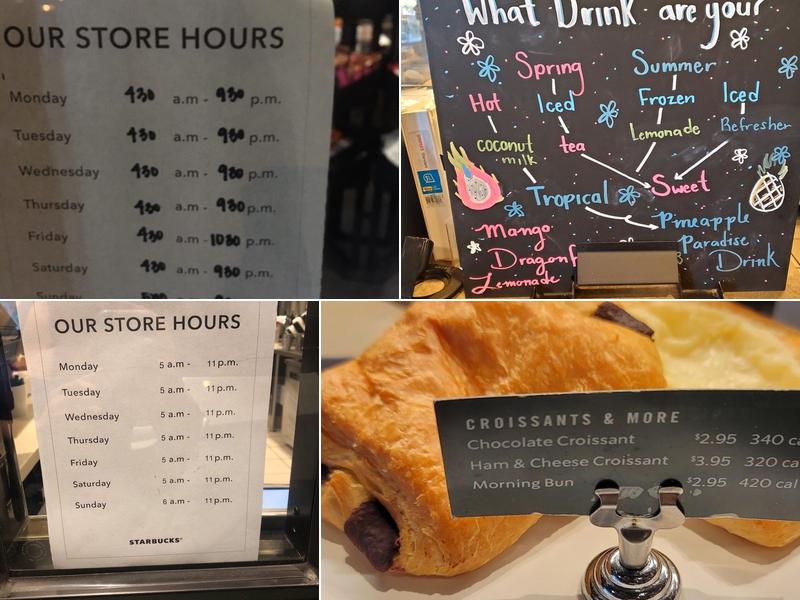 Starbucks Menu