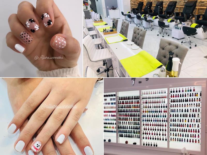 Allure nails and spray tanning