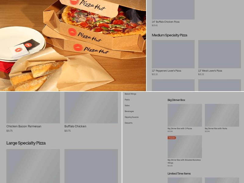 Pizza Hut Menu