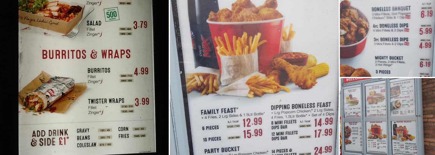 KFC Portadown - Bridge Street Menu