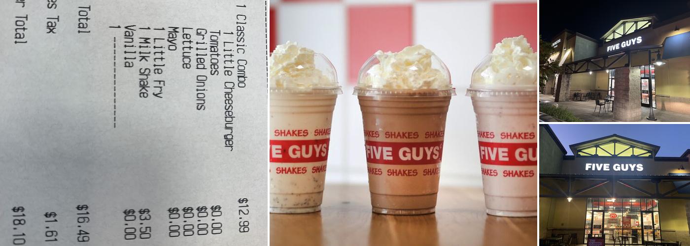 Five Guys Menu