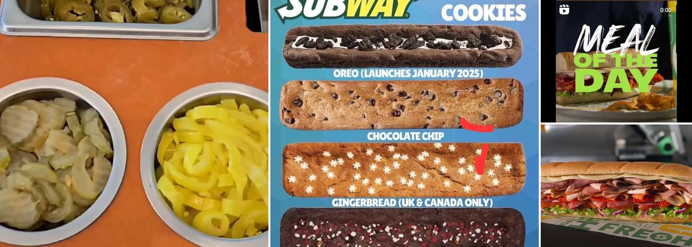 Subway Menu
