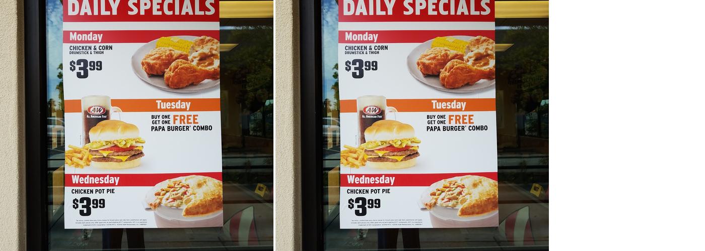 A&W Restaurant Menu