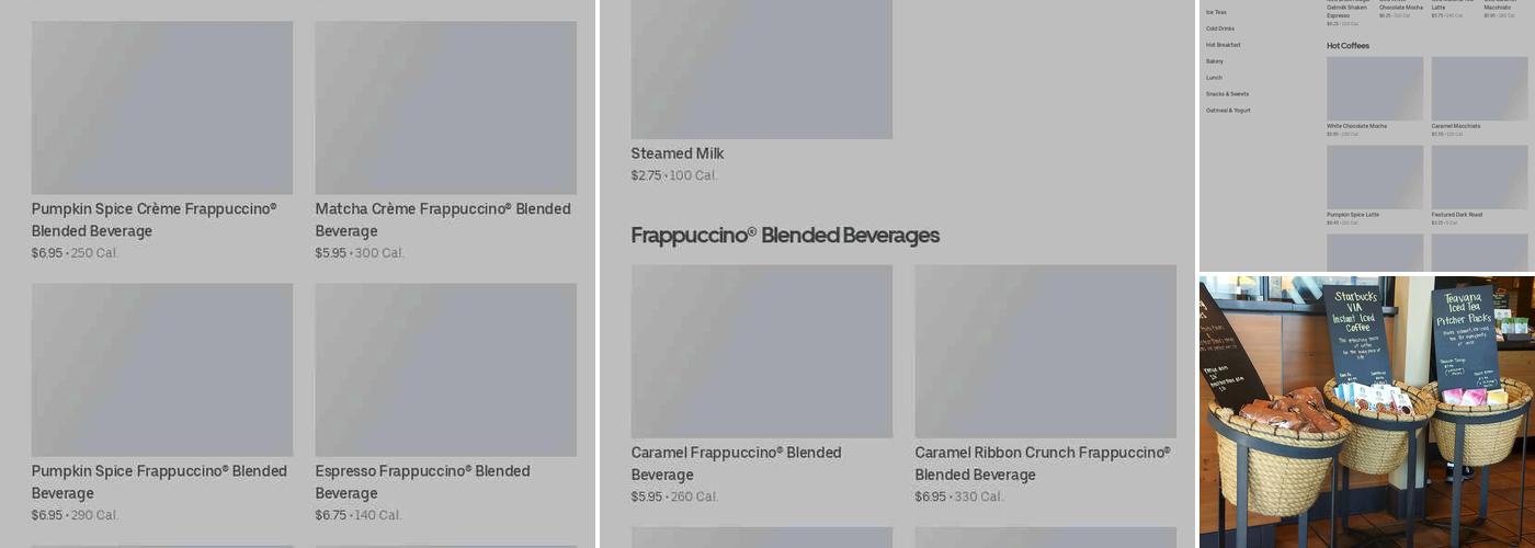 Starbucks Menu