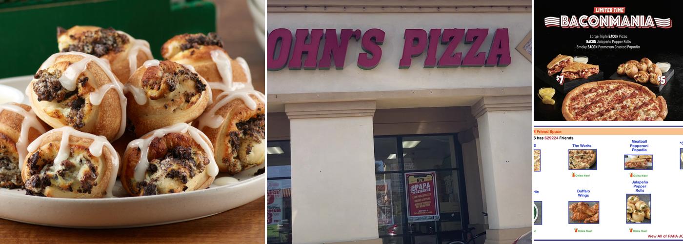 Papa Johns Pizza Menu