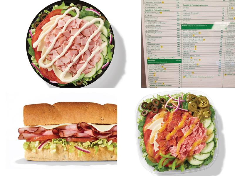 Subway Menu