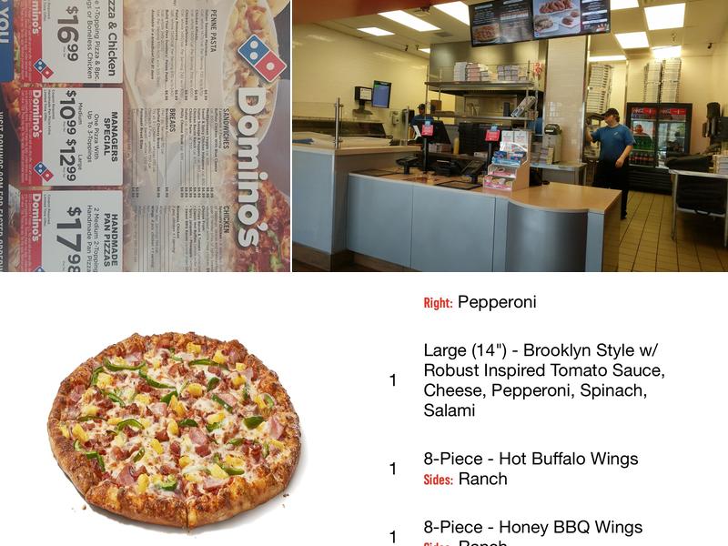 Domino's Pizza Menu