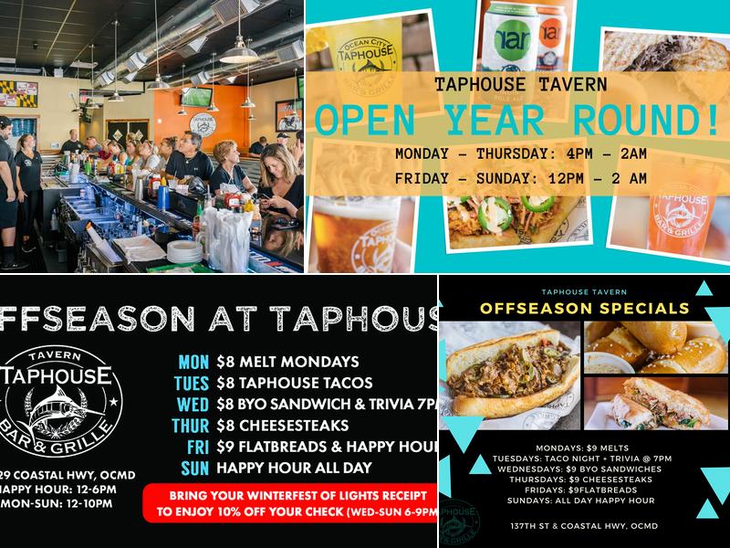 Taphouse Tavern Menu