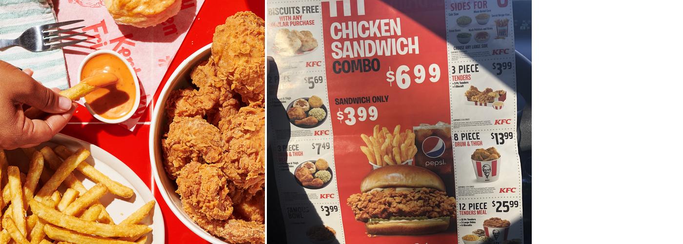 KFC Menu
