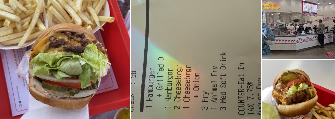 In-N-Out Burger Menu