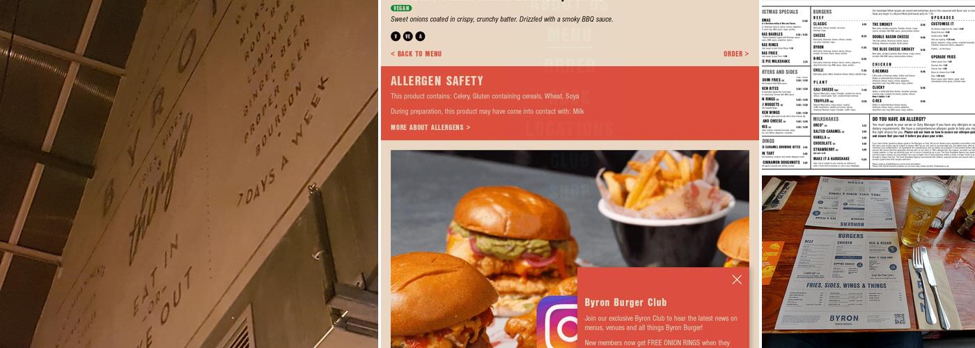 Byron - York Menu