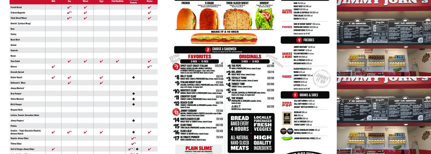 Jimmy John's Menu